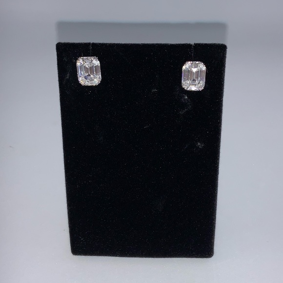 2ct Emerald Cut Studs - Picture 6 of 16
